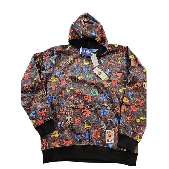 NWT NBA x Staple All Teams Fusion Fleece Pullover Hoodie Black Sz S MSRP $80 - Picture 5 of 5